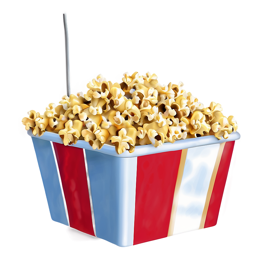 Classic Popcorn Bucket Png 06132024 PNG Image