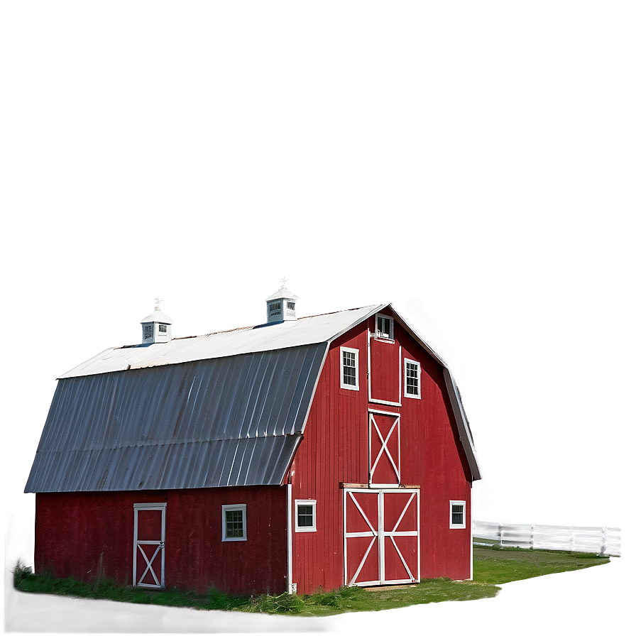 Classic Red Barn Png Ryf PNG Image