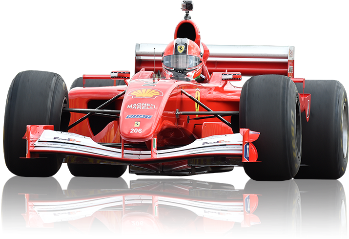 Classic Red F1 Racing Car PNG Image