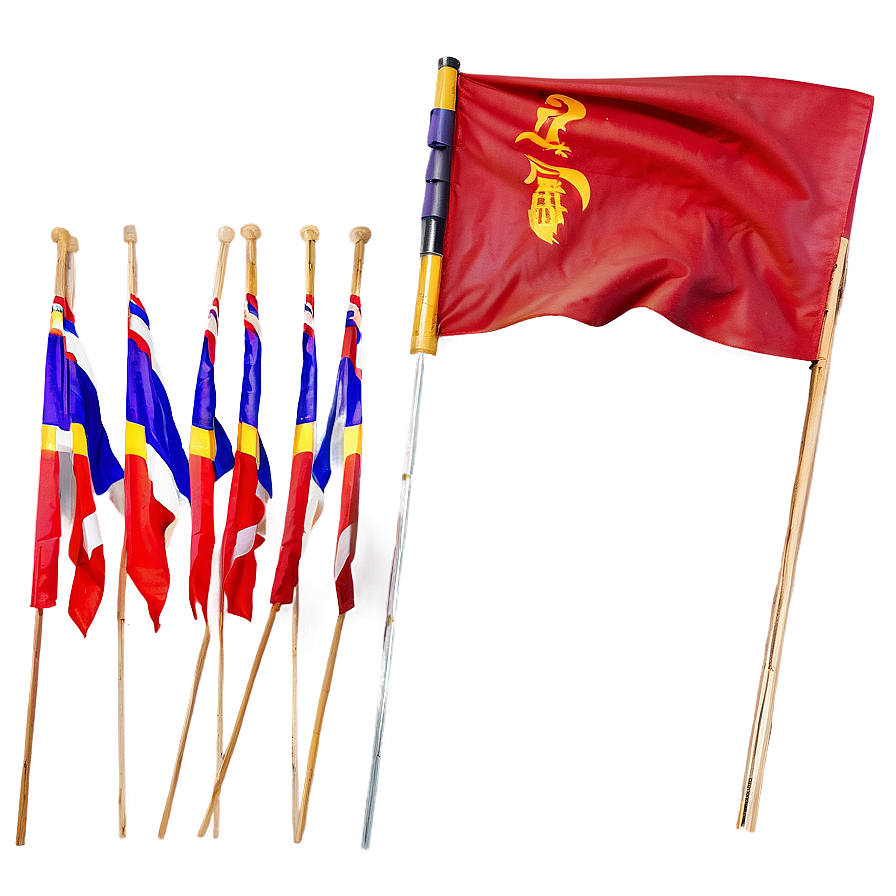 Classic Red Flag Model Png 05252024 PNG Image