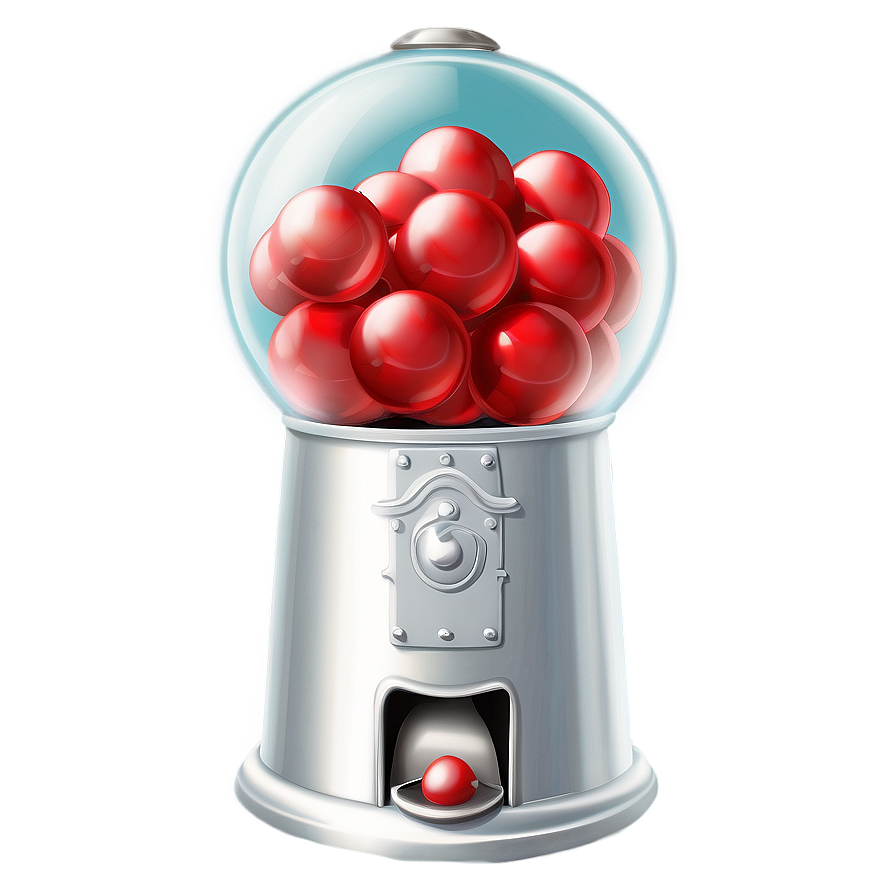 Classic Red Gumball Machine Png 06292024 PNG Image