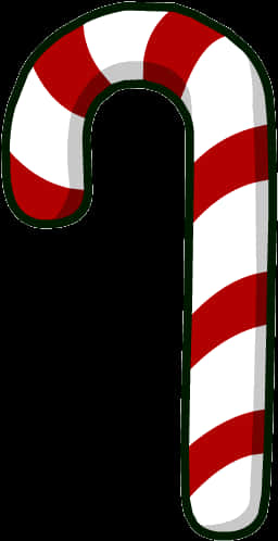 Classic Redand White Candy Cane PNG Image