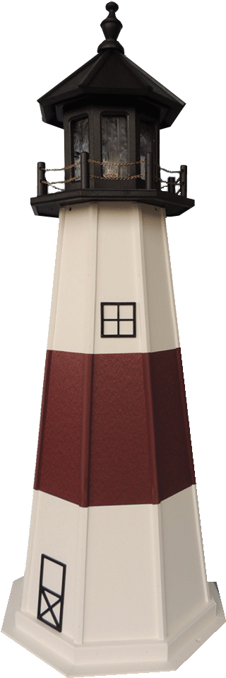 Classic Redand White Lighthouse PNG Image