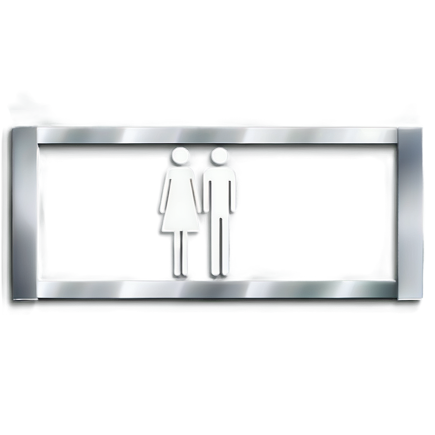 Classic Restroom Sign Png Ywr PNG Image