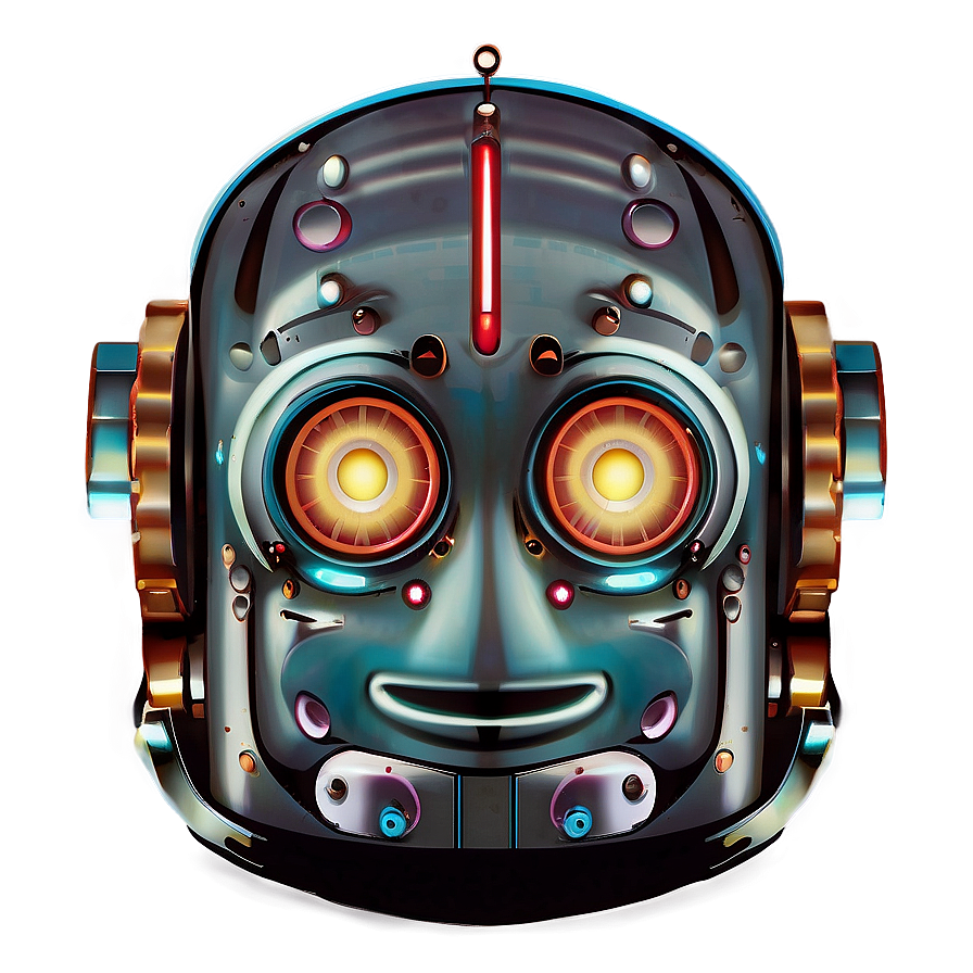 Classic Retro Robot Png Opg22 PNG Image