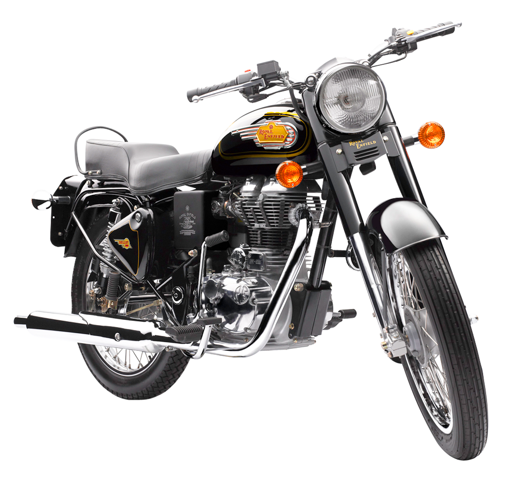 Classic Royal Enfield Motorcycle PNG Image