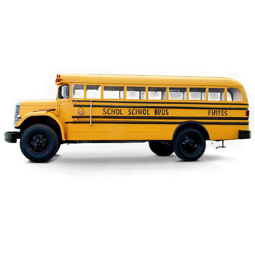 Classic School Bus Front View Png Iyh51 PNG Image