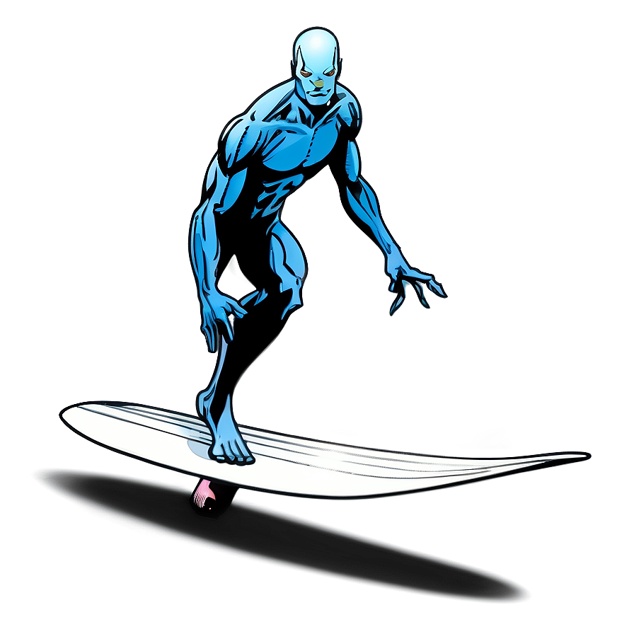 Classic Silver Surfer Comic Png Xqn PNG Image