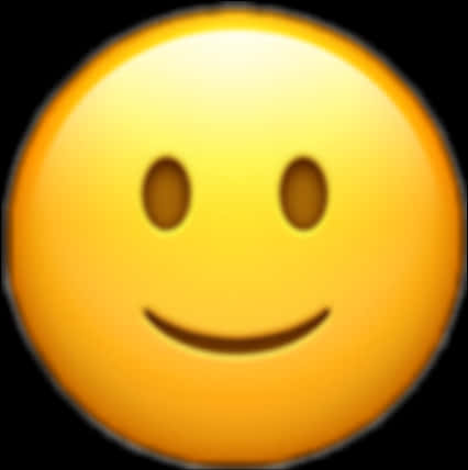 Classic Smiley Face Emoji PNG Image