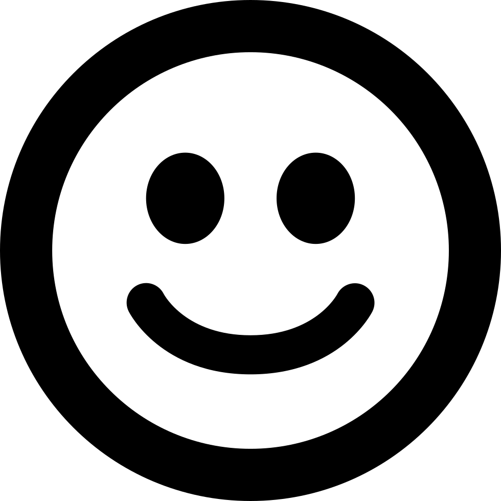 Classic Smiley Face Emoji.png PNG Image