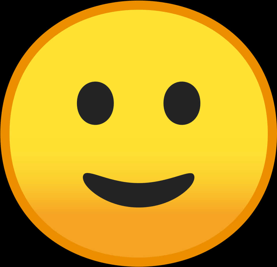 Classic Smiley Face Emoji PNG Image