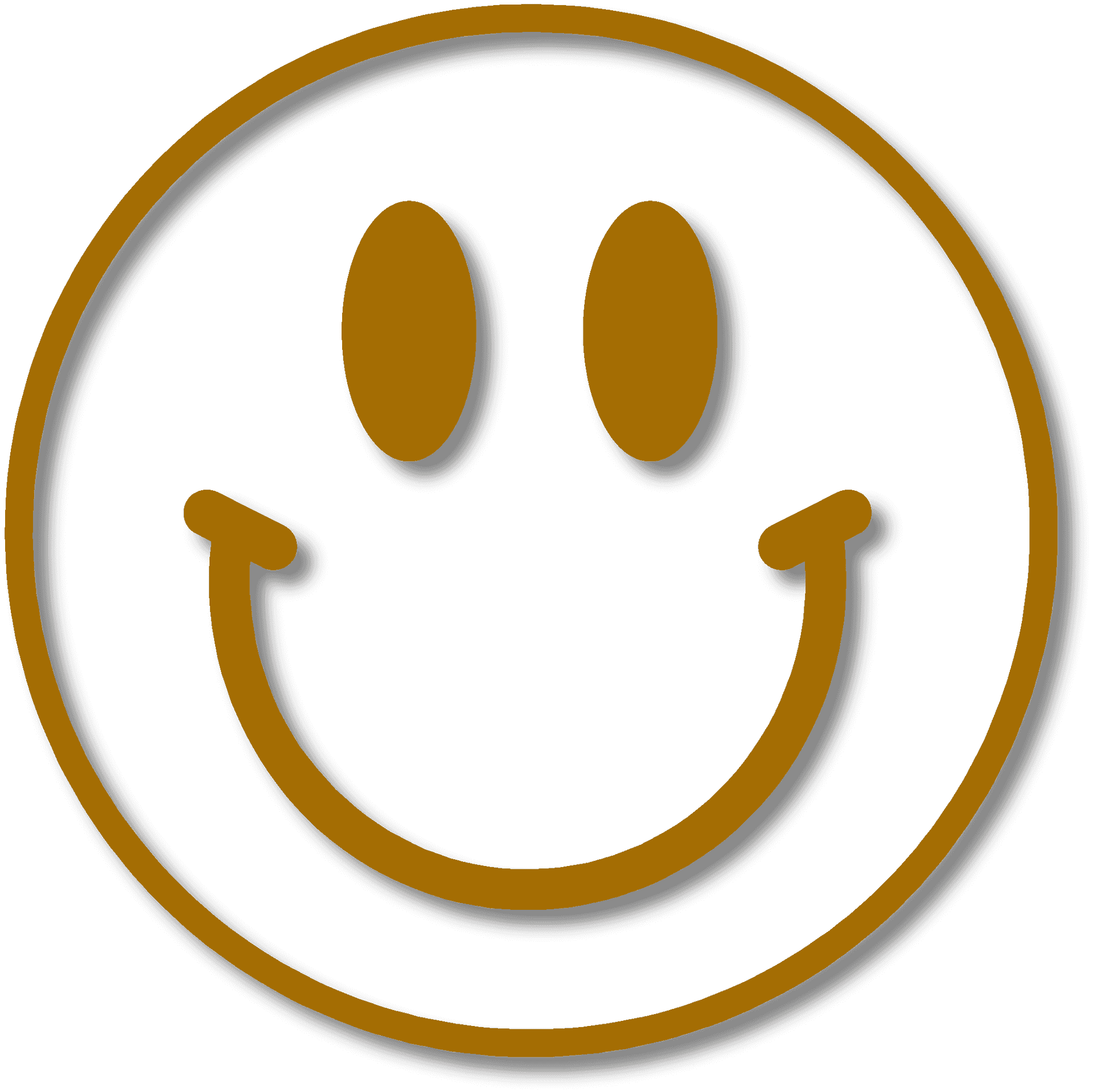 Classic Smiley Face Graphic PNG Image