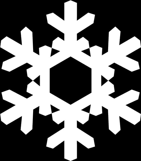 Classic Snowflake Design PNG Image