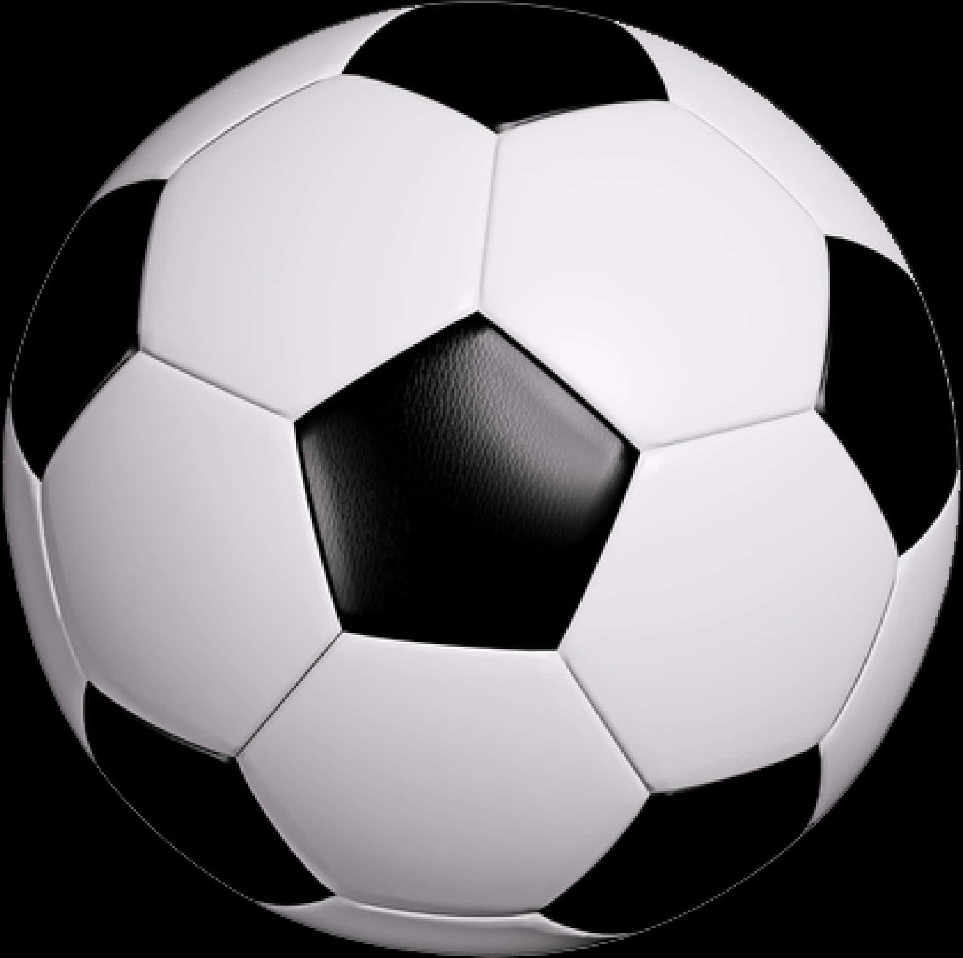 Classic Soccer Ball PNG Image