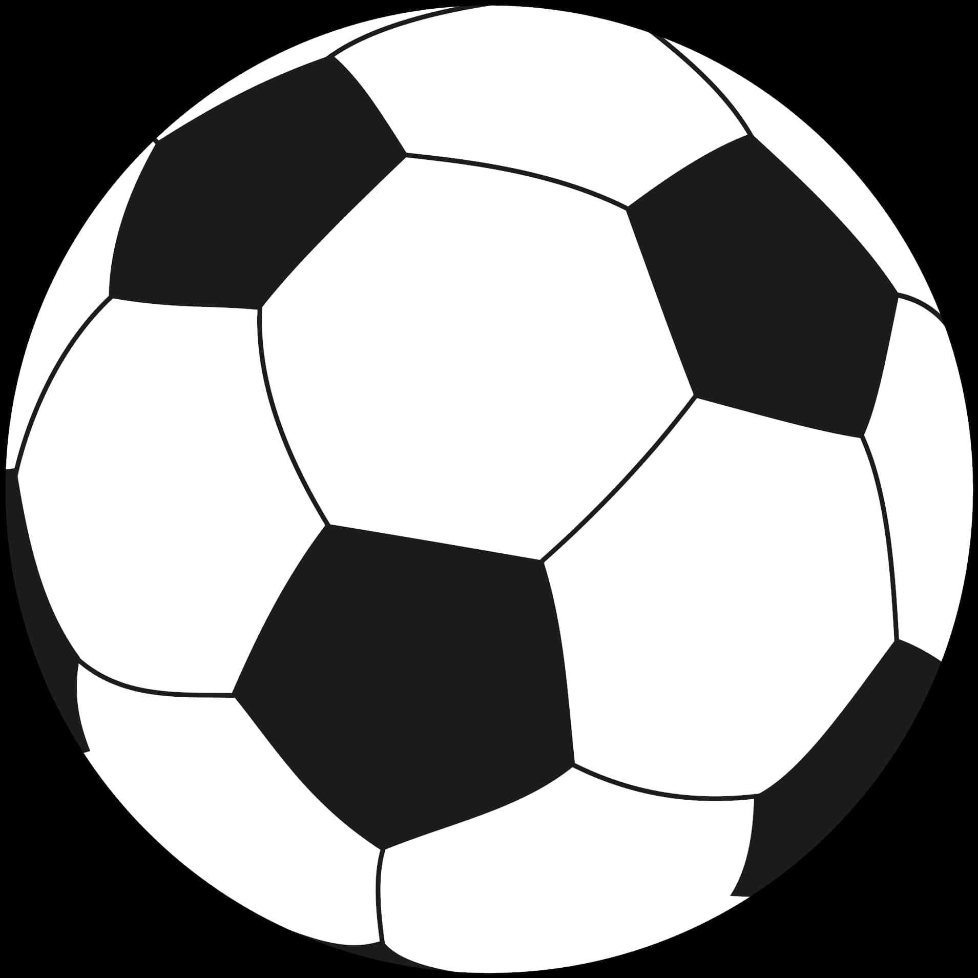 Classic Soccer Ball Vector PNG Image