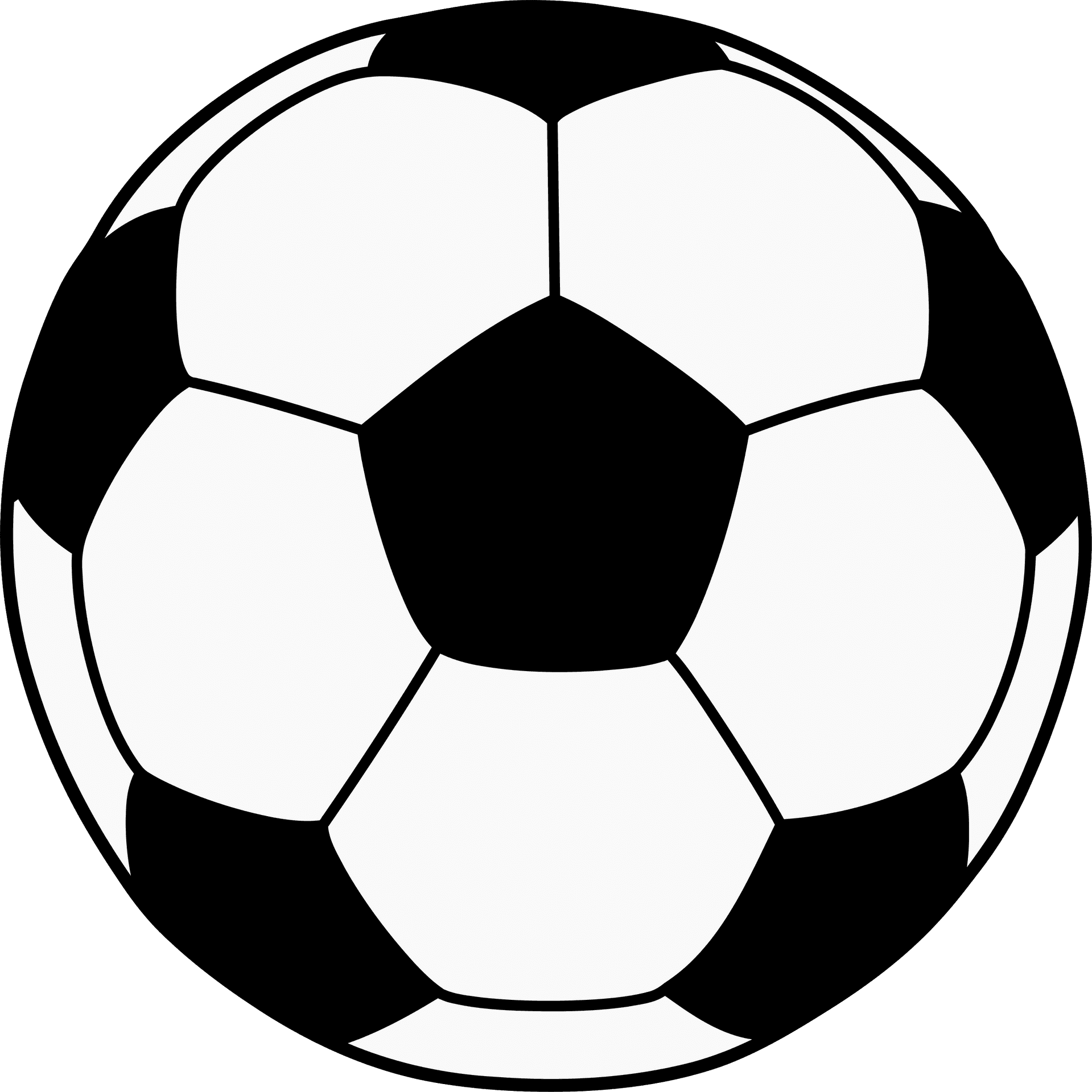 Classic Soccer Ball Vector PNG Image