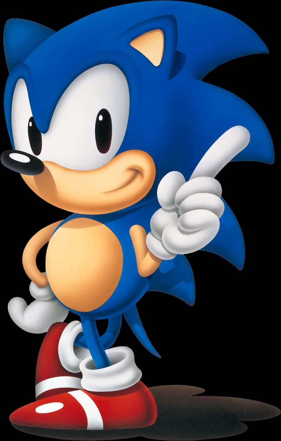 Classic Sonic Pose PNG Image