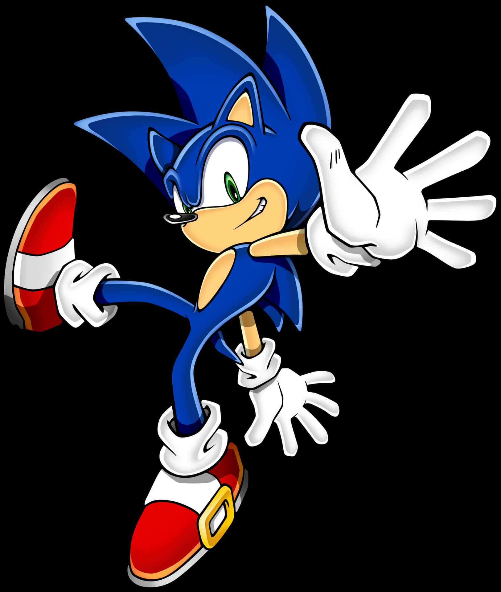 Classic Sonic Pose PNG Image