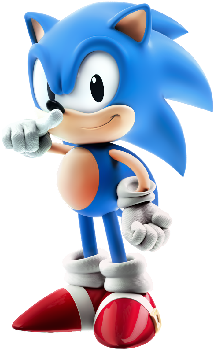 Classic Sonic Pose.png PNG Image