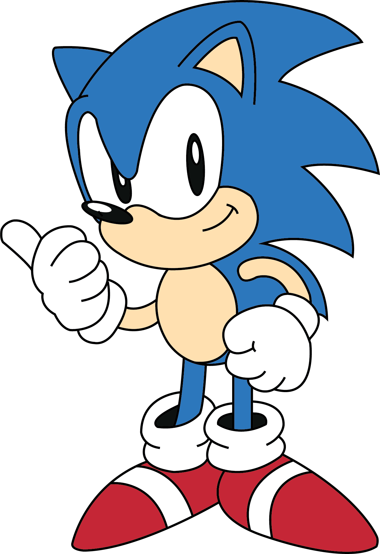 Classic Sonic Pose.png PNG Image