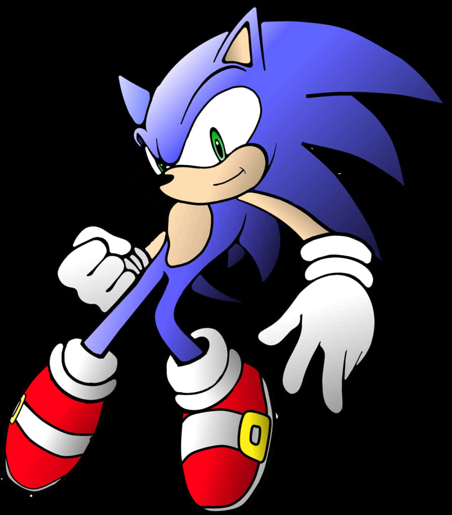 Classic Sonic Pose.png PNG Image