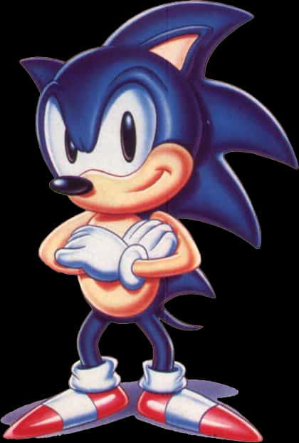 Classic Sonic Pose PNG Image