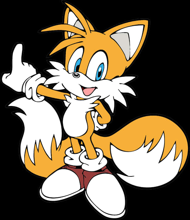 Classic Tails Sonic Series PNG Image