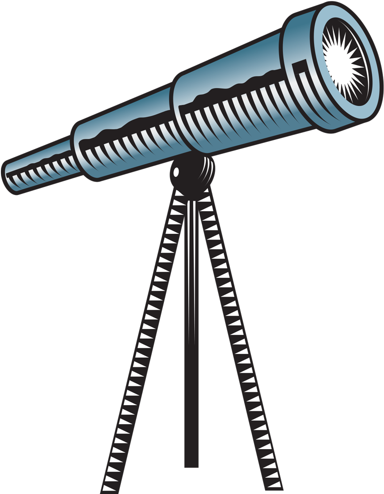 Classic Telescope Illustration PNG Image