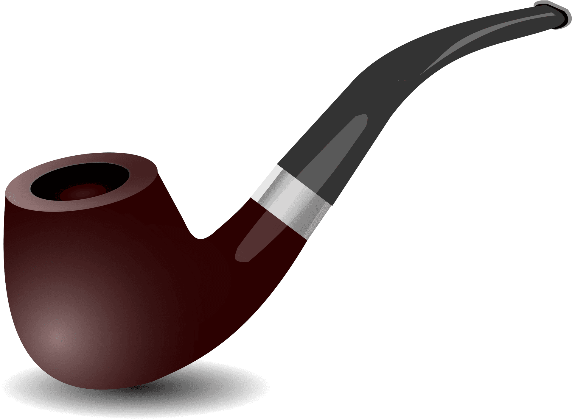 Classic Tobacco Pipe PNG Image