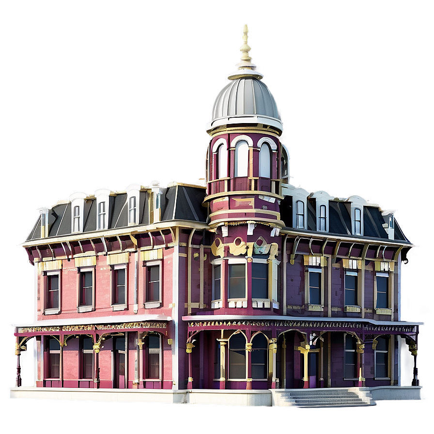 Classic Victorian Building Png Qfu PNG Image