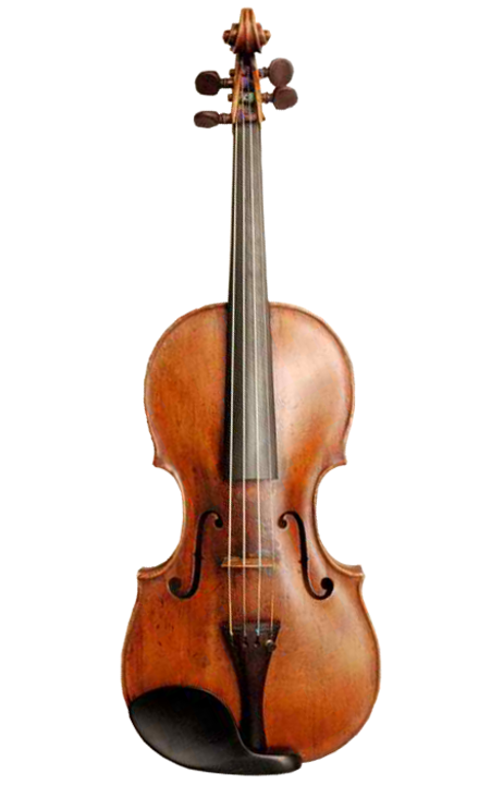 Classic Violin Black Background PNG Image