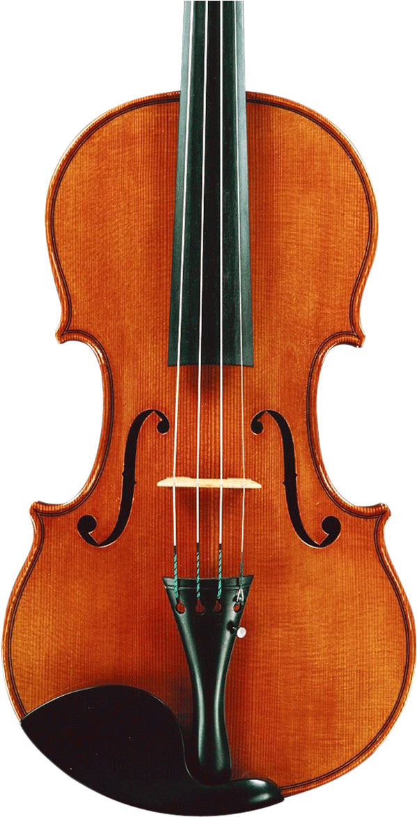 Classic Violin Front View.png PNG Image