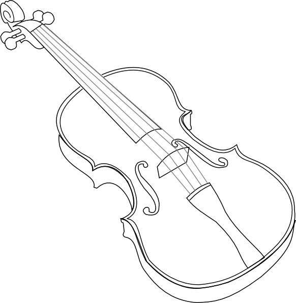 Classic Violin Illustration.png PNG Image