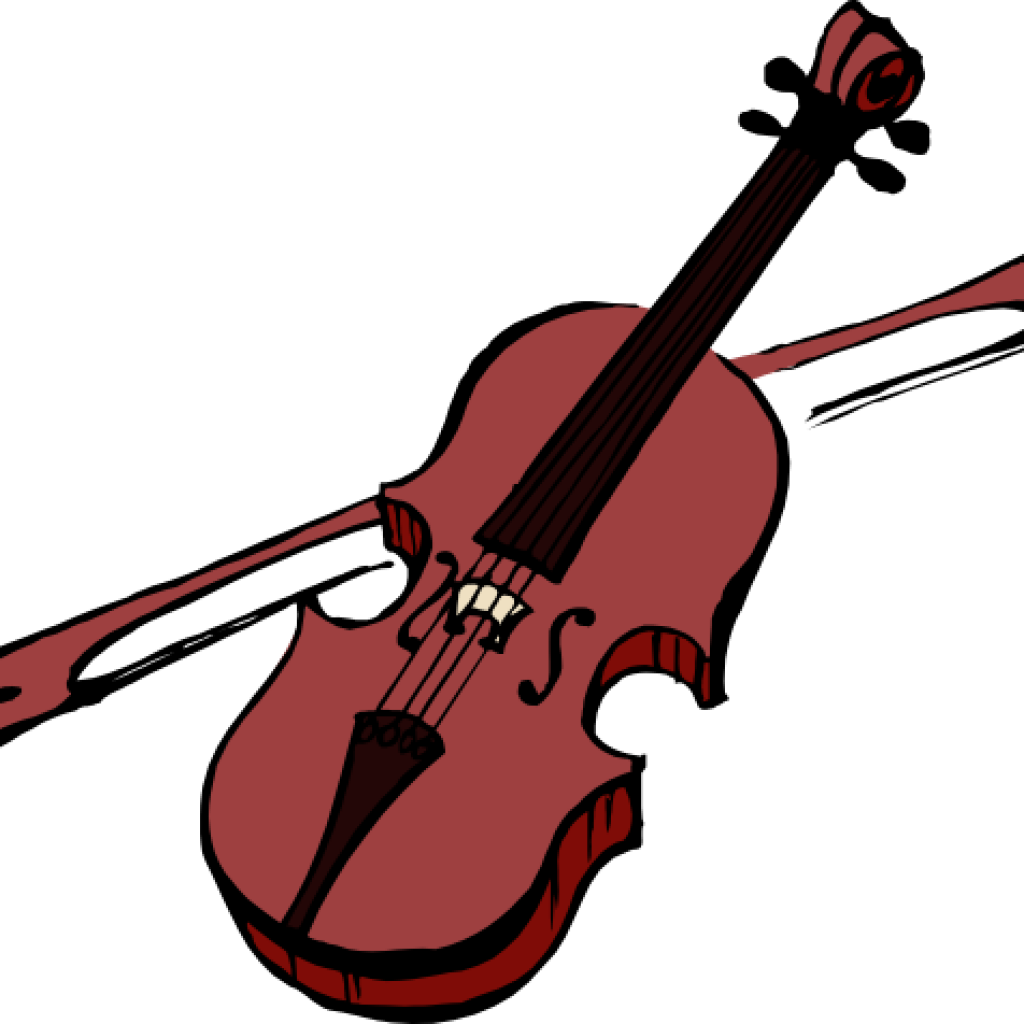 Classic Violinand Bow Illustration PNG Image