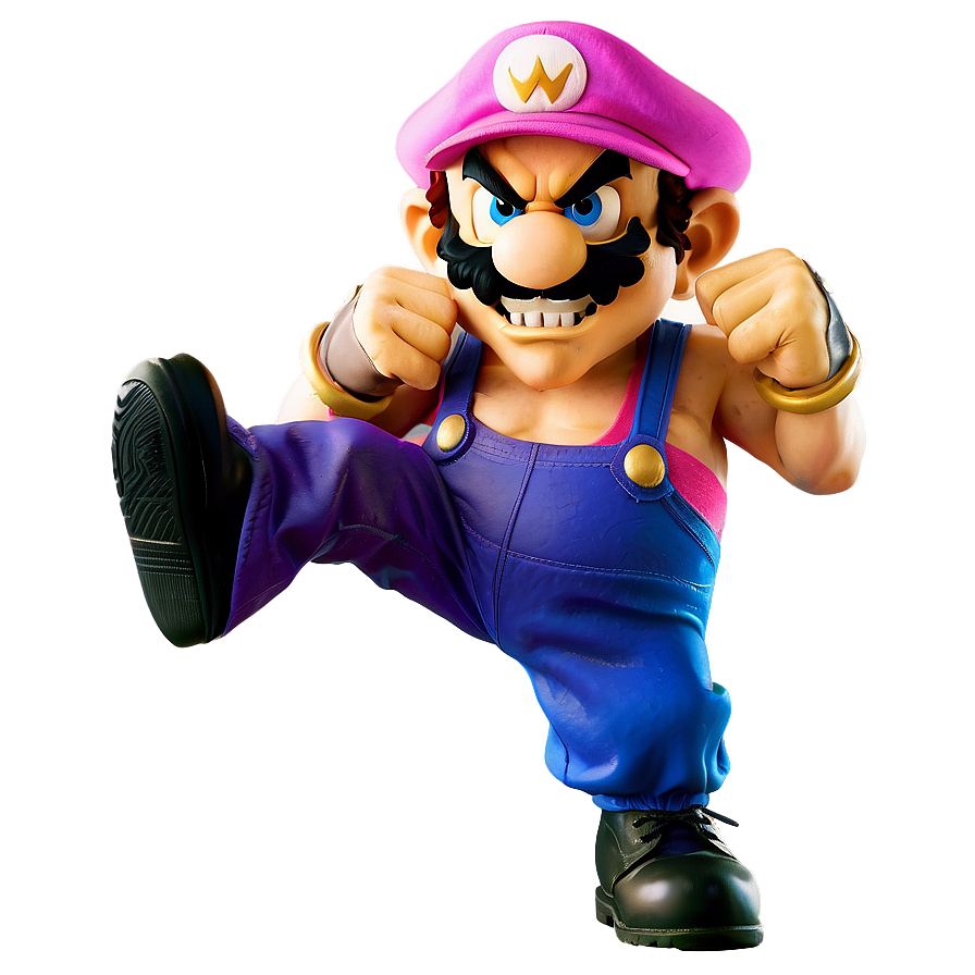 Classic Wario Pose Png Dpj67 PNG Image