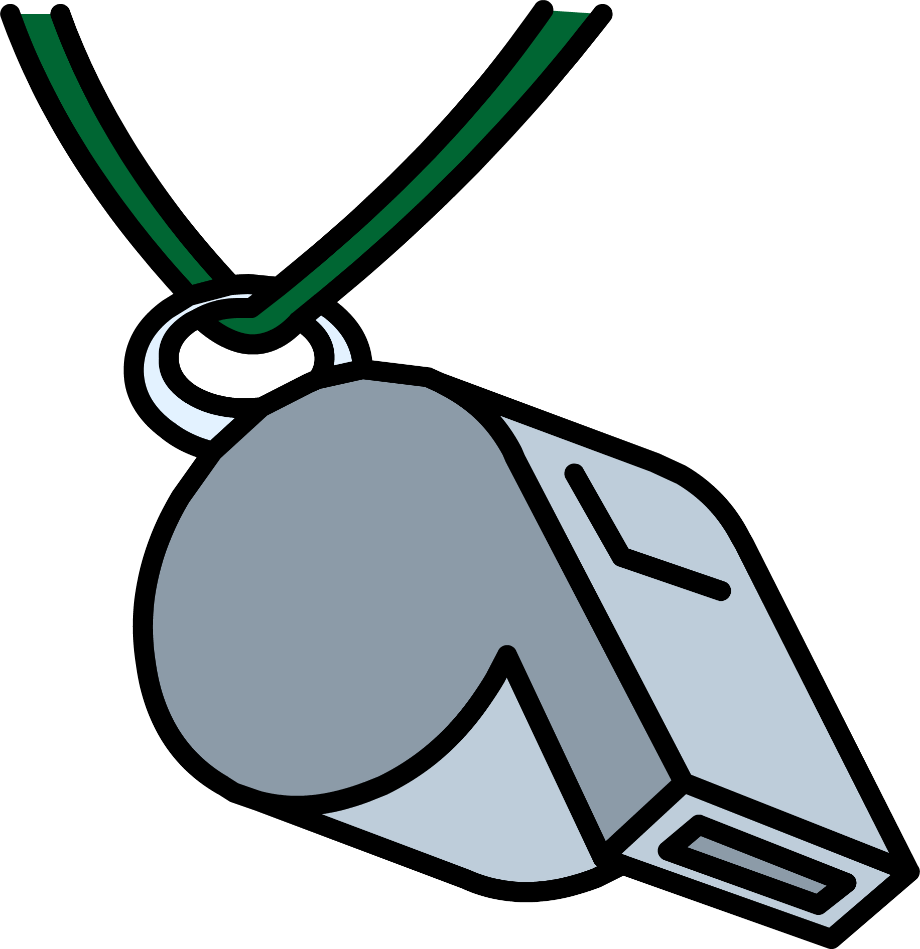 Classic Whistle Illustration PNG Image