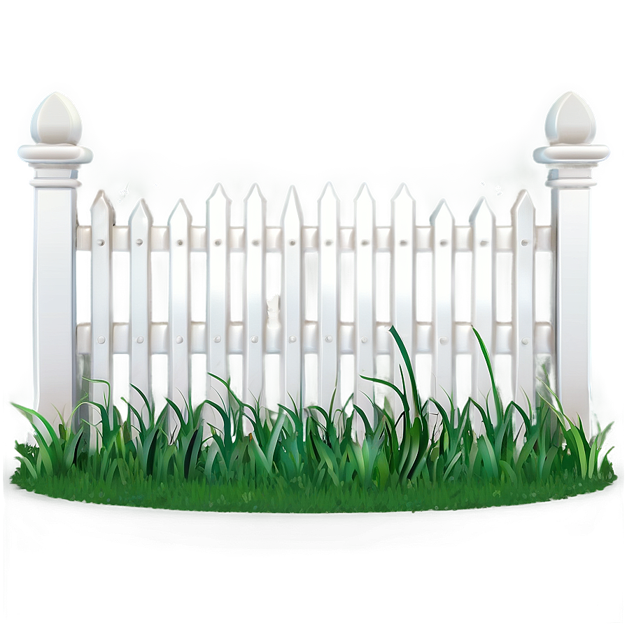 Classic White Fence Design Png 46 PNG Image