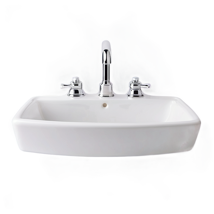 Classic White Porcelain Sink Png 17 PNG Image