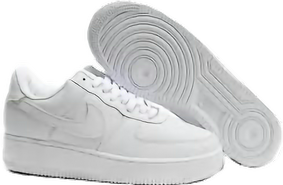 Classic White Sneaker Profileand Sole PNG Image