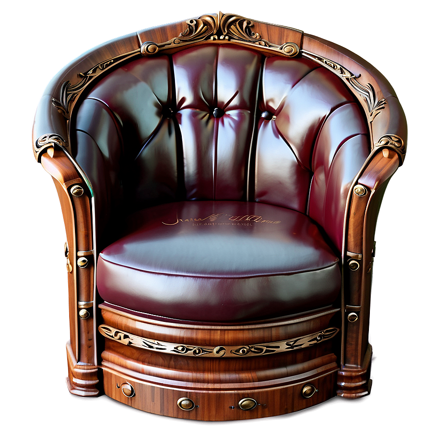 Classic Wooden Sofa Png Oes PNG Image