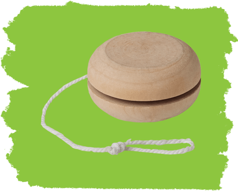 Classic Wooden Yo Yo PNG Image