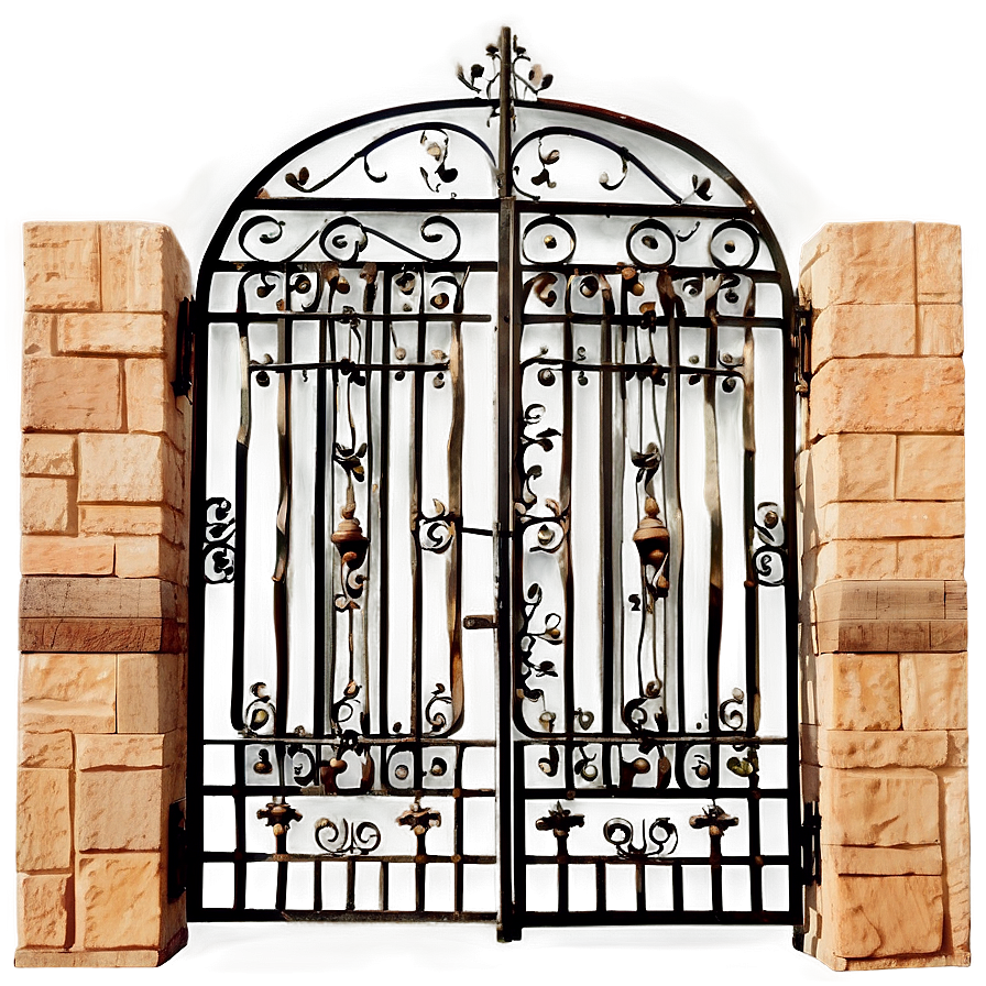 Classic Wrought Iron Gate Png 9 PNG Image