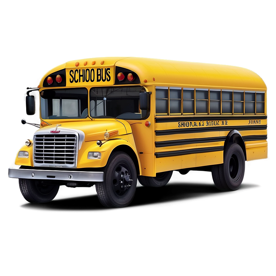 Classic Yellow School Bus Png Jpa PNG Image