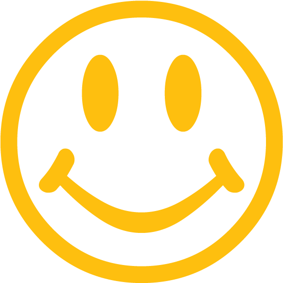 Classic Yellow Smiley Face PNG Image