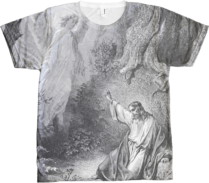 Classical Artwork Printed T Shirt PNG Image