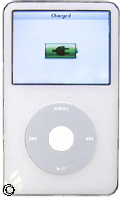 Classici Pod Charged Battery Display PNG Image