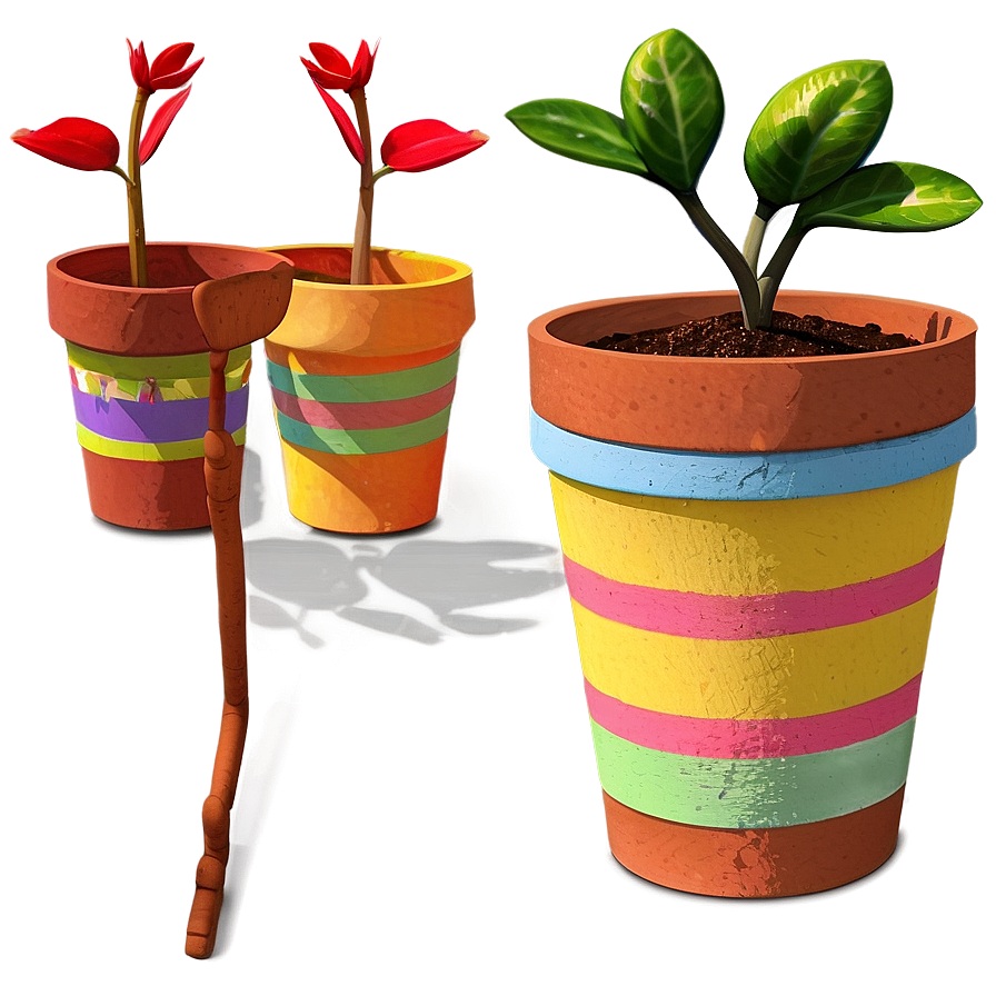 Clay Flower Pots Png 55 PNG Image