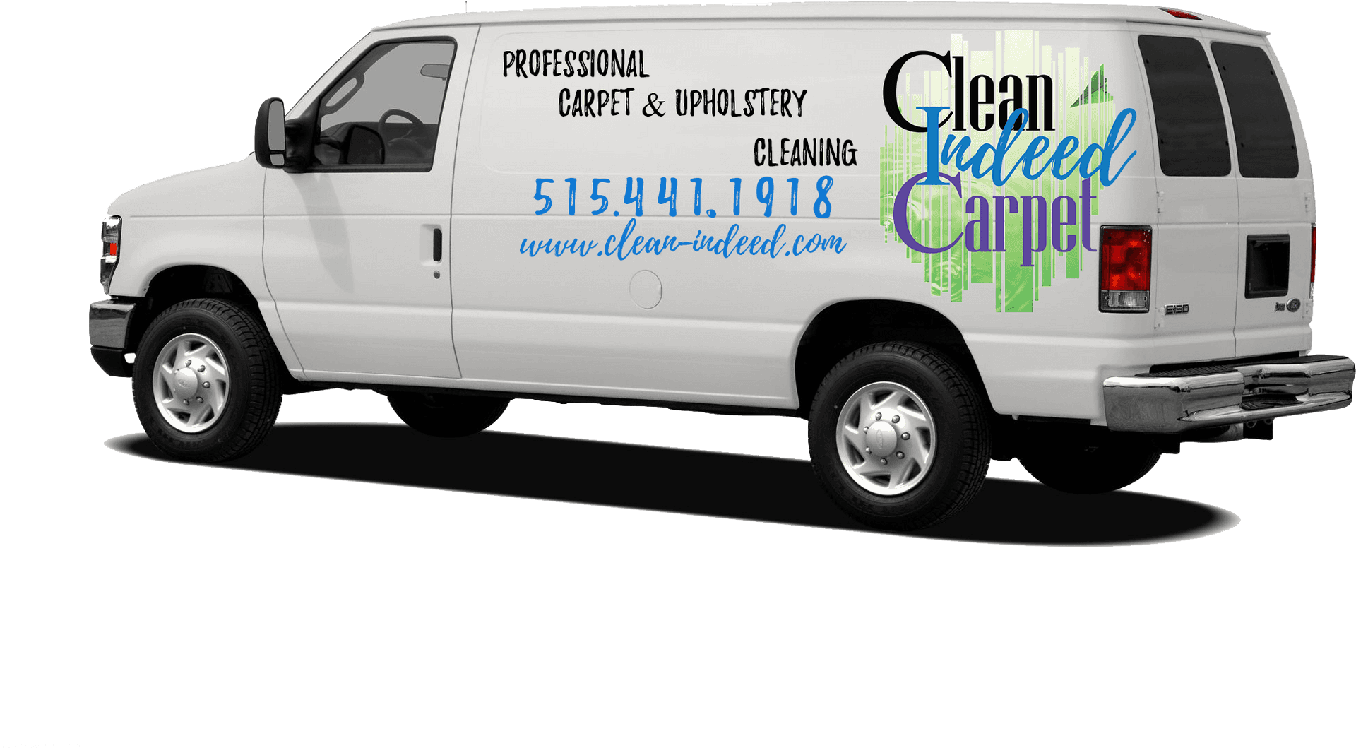 Clean Indeed Carpet Cleaning Van PNG Image