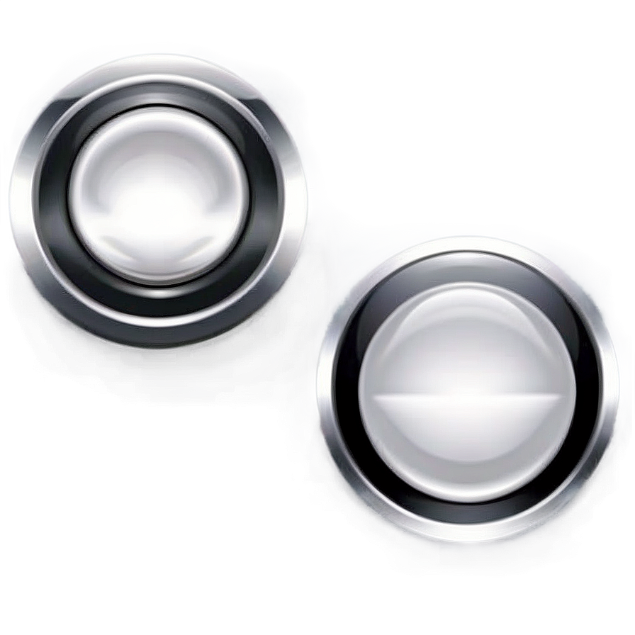 Clean White Button Design Png Ovf PNG Image