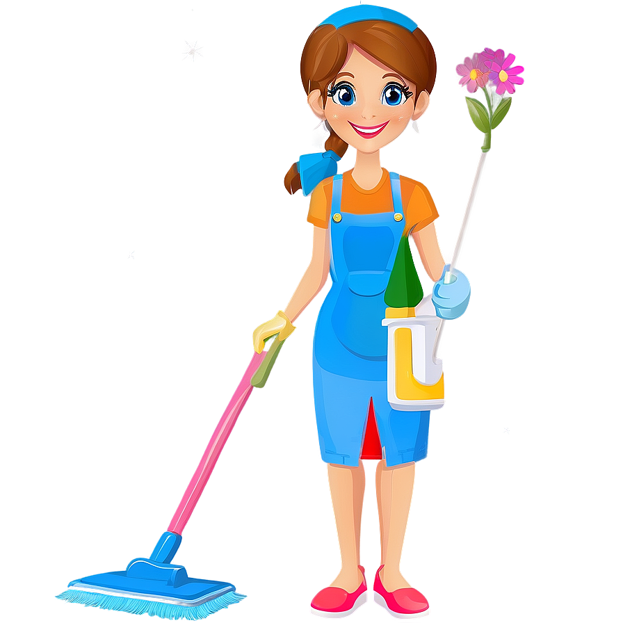 Cleaning Lady B PNG Image